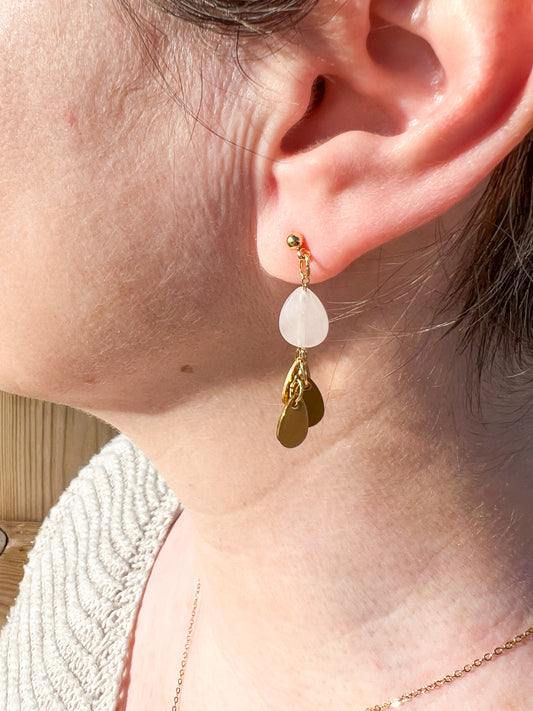 Boucles d'oreilles Merveille pierre fine