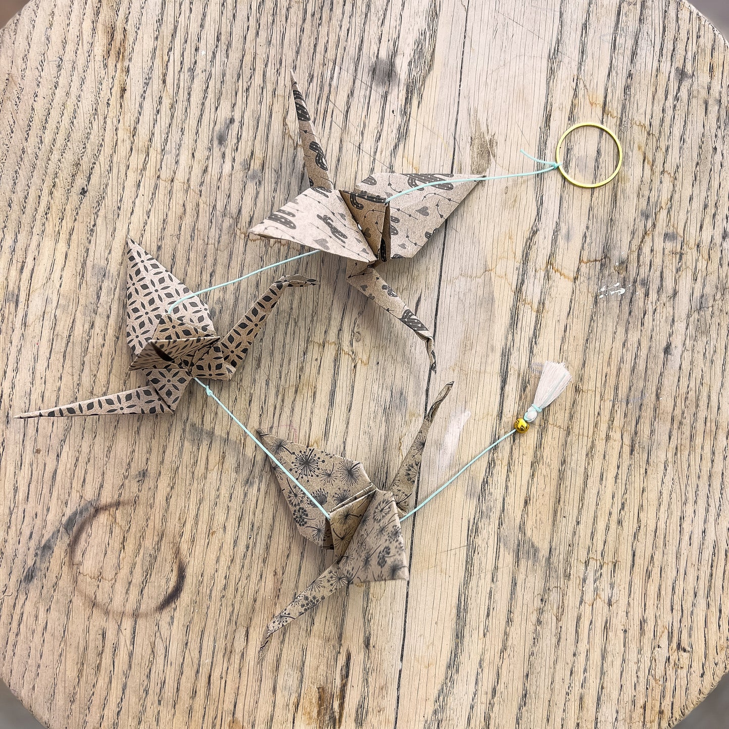Origami garland