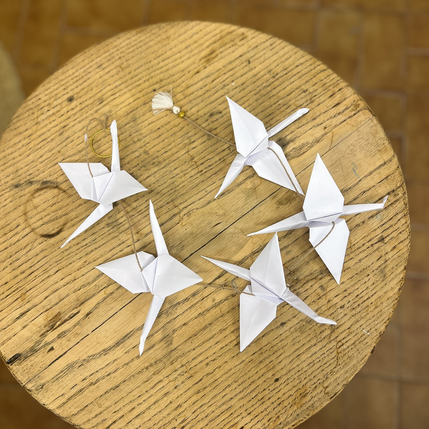 Origami garland 5 birds