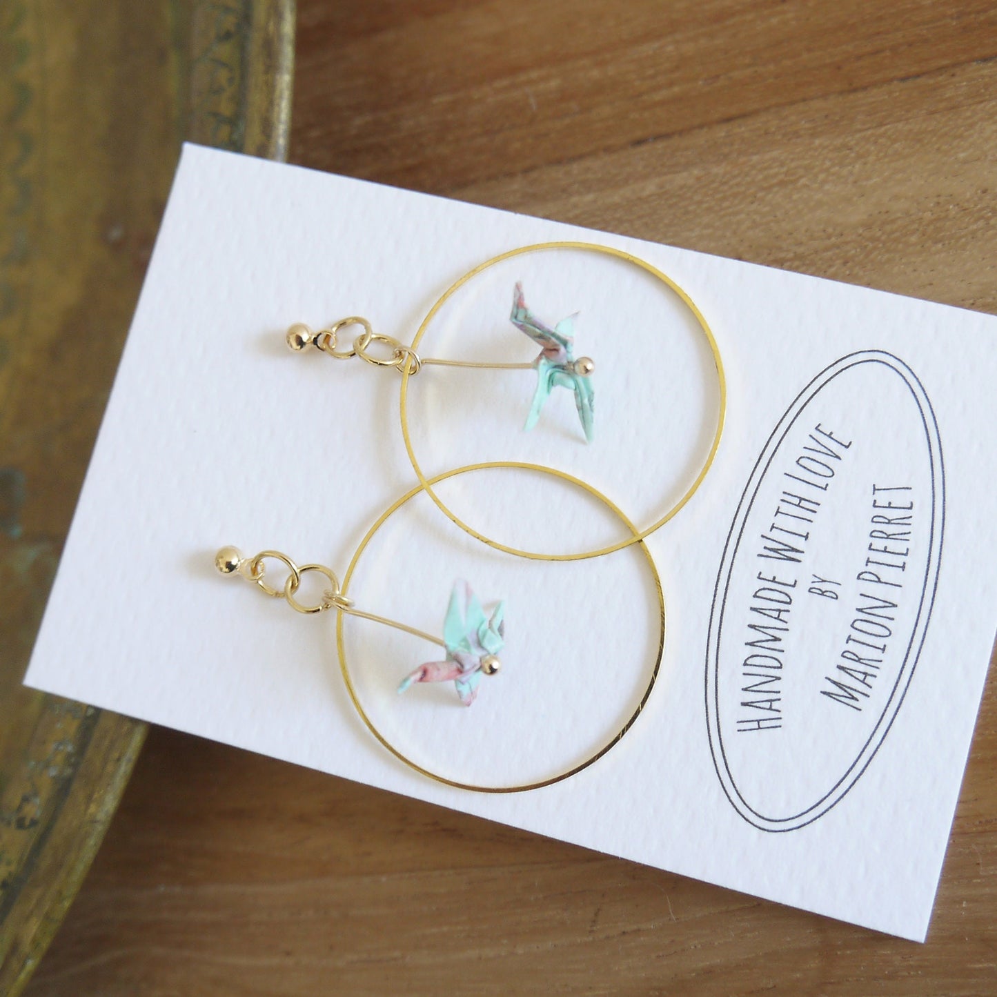 Boucles d'oreilles origami Rotterdam