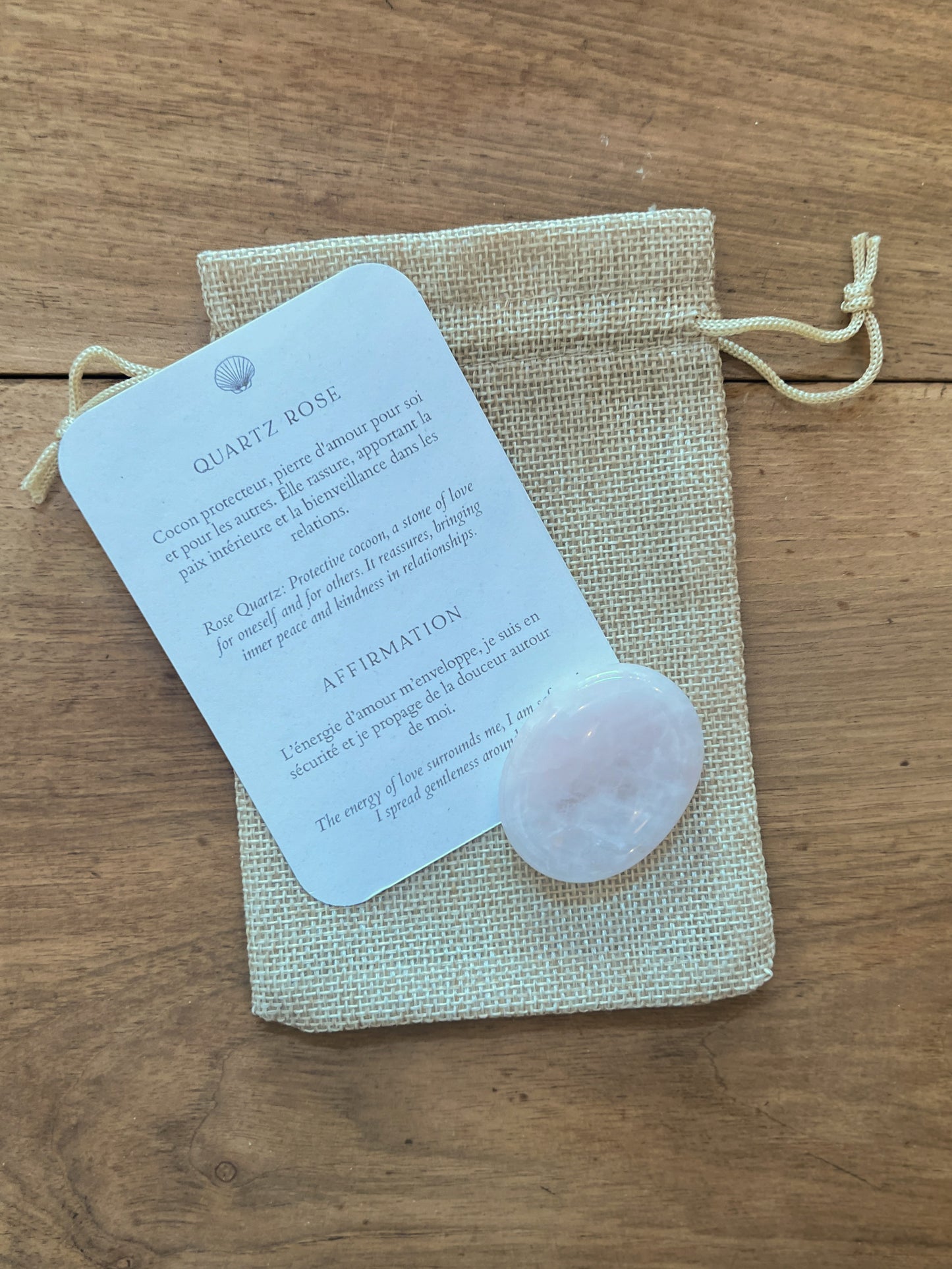 Quartz Rose | Pierre Fine "Anti-stress" | Worry Stone