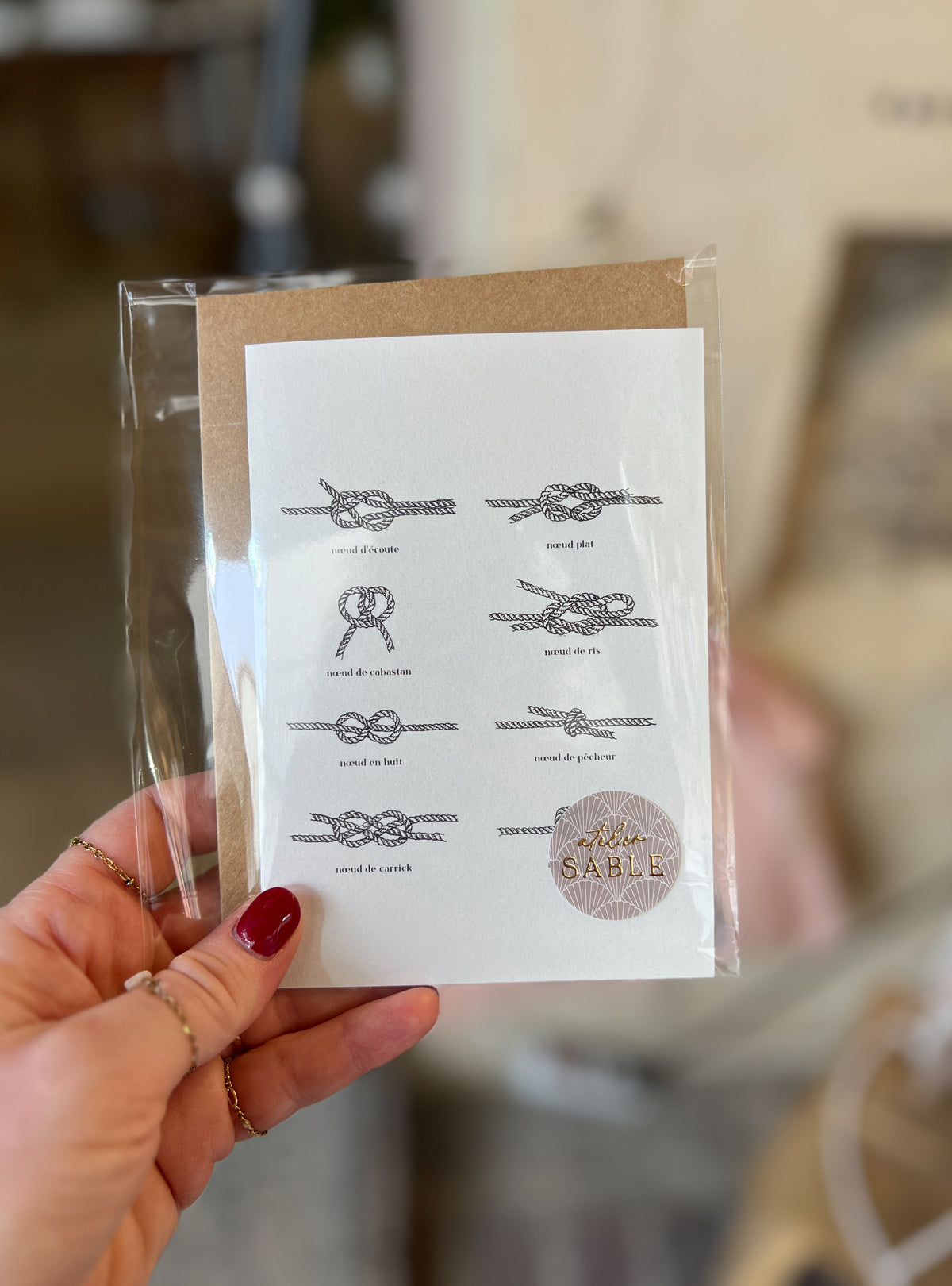 Carte Postale double volet avec enveloppe