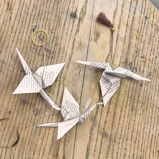 Guirlande Origami 3 oiseaux