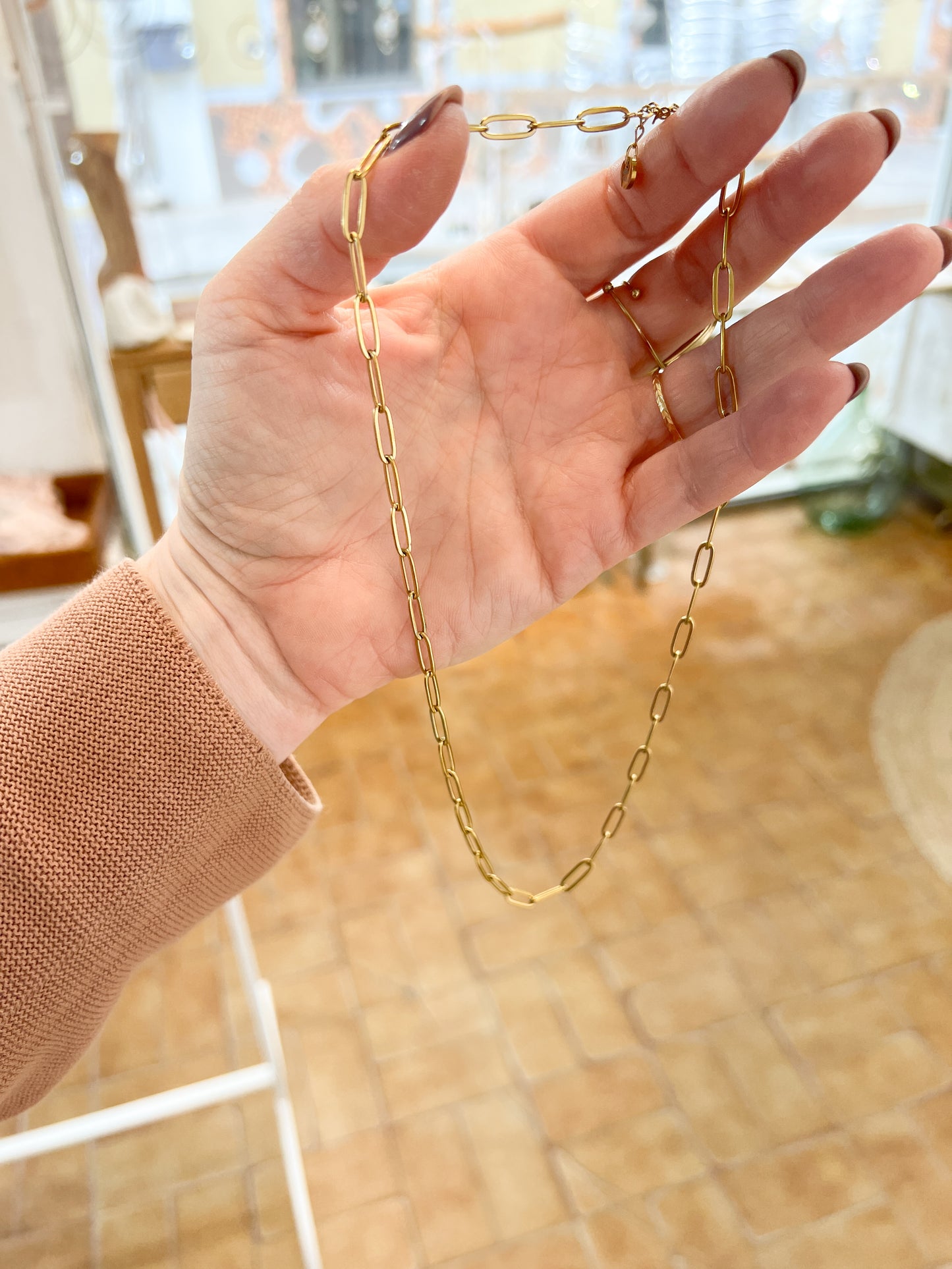 Bracelet ou Collier Paperclip unisexe - Bar à Bijoux