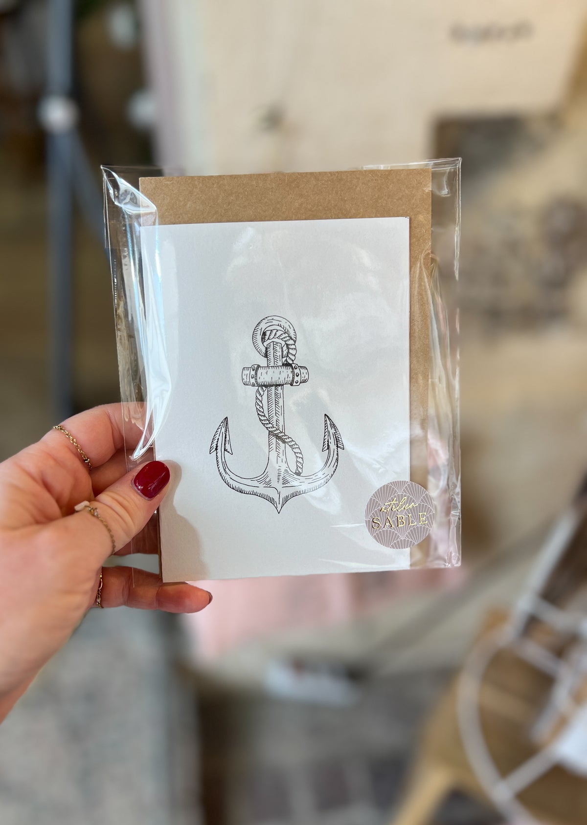 Carte Postale double volet avec enveloppe