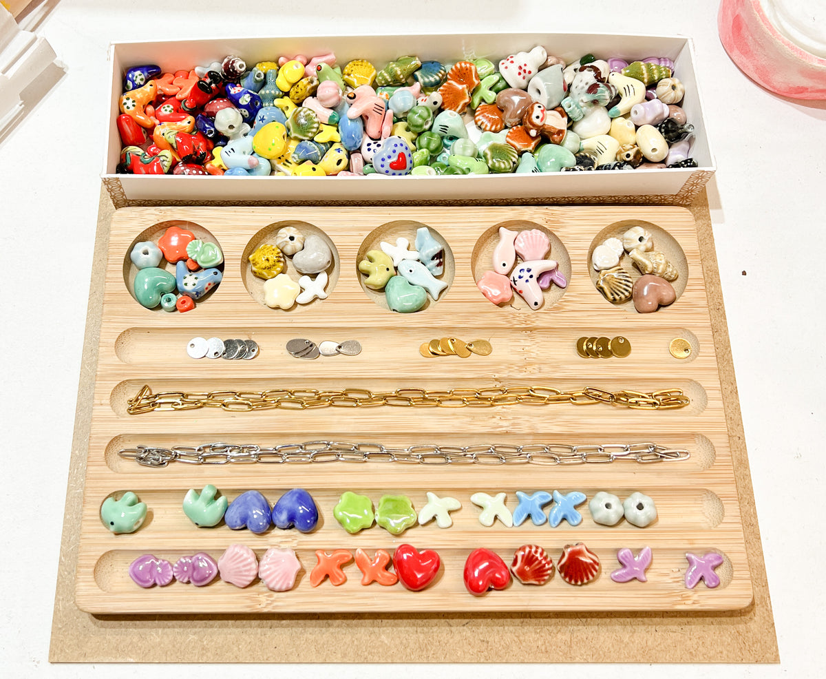 Collier Breloques Porcelaine