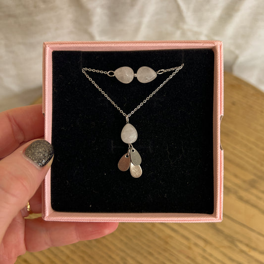 Argenté | Bracelet Merveille pierre fine