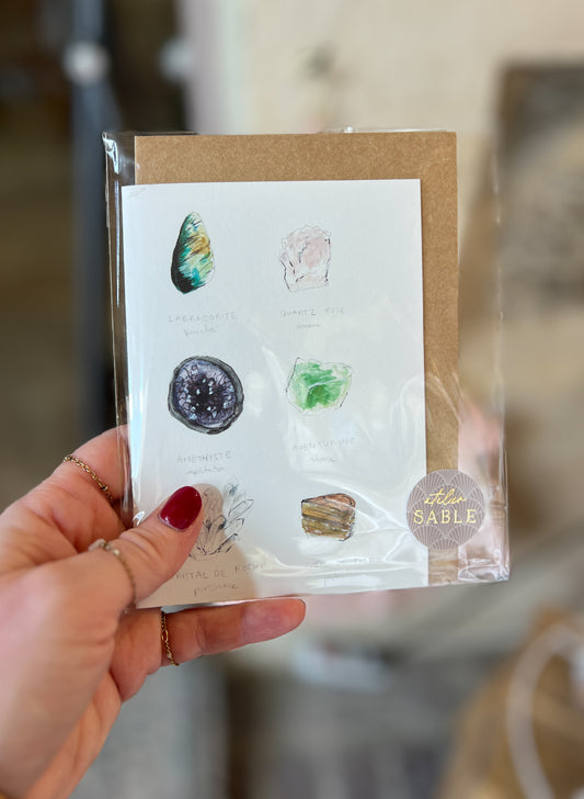 Carte Postale double volet avec enveloppe
