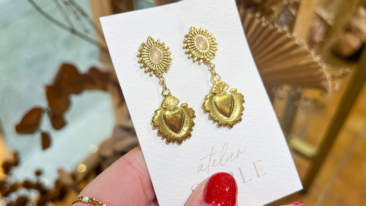 Sacred Heart earrings