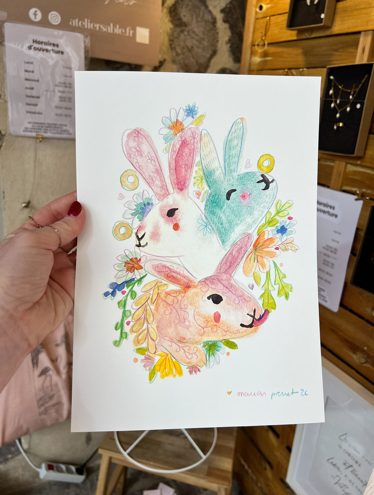 Affiches Aquarelle Portraits Animaux