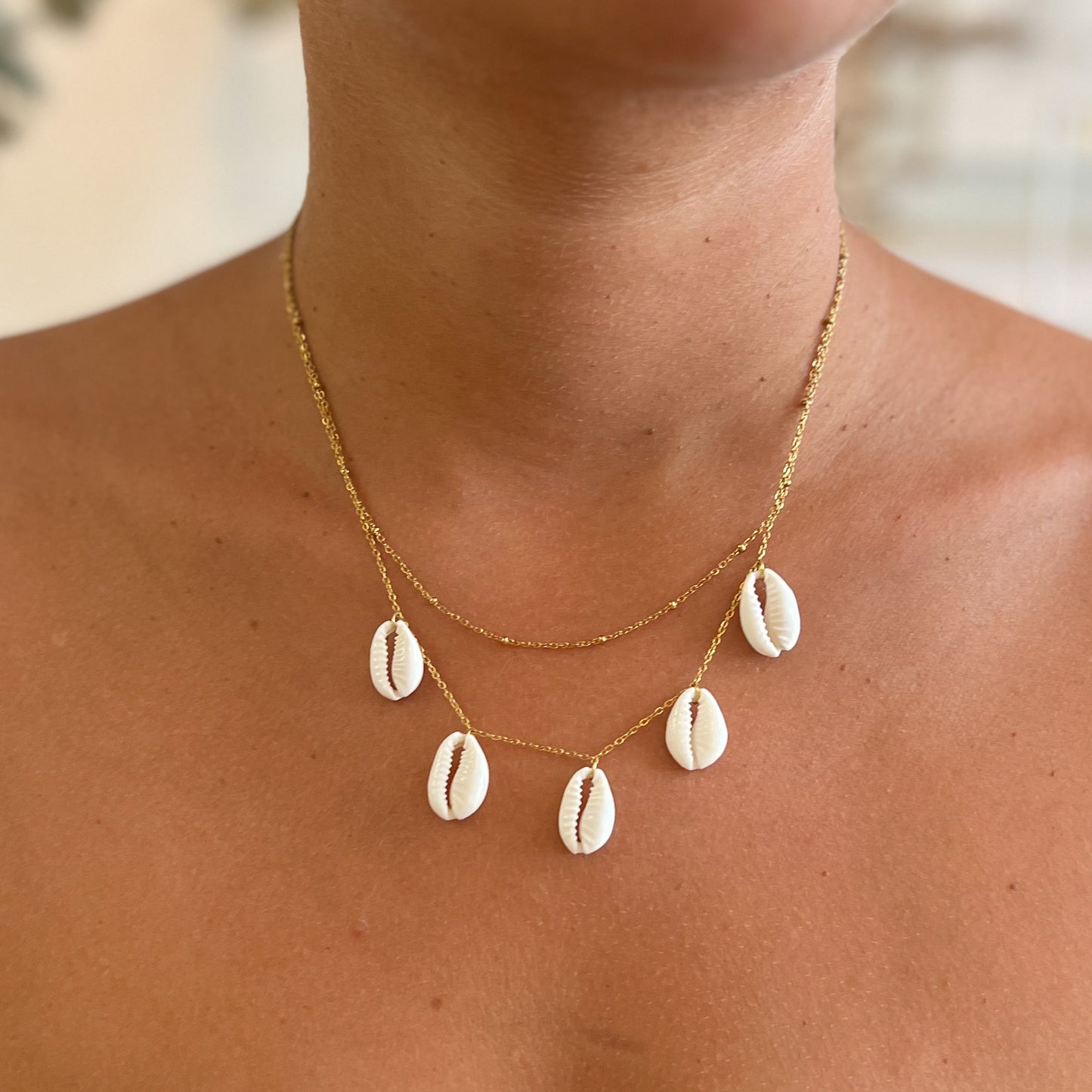 Morning multi-row necklace