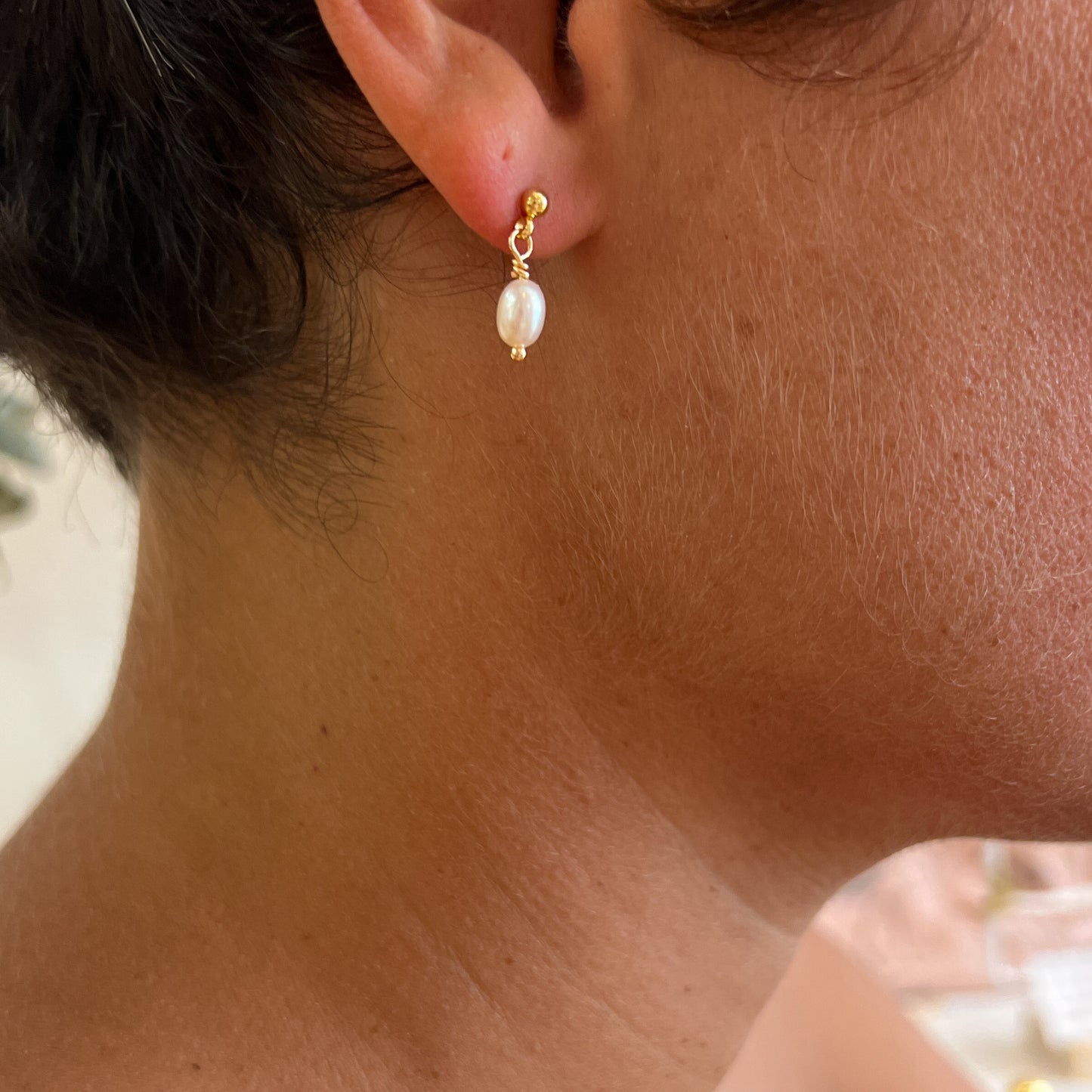 Boucles d’oreilles Perles de Culture