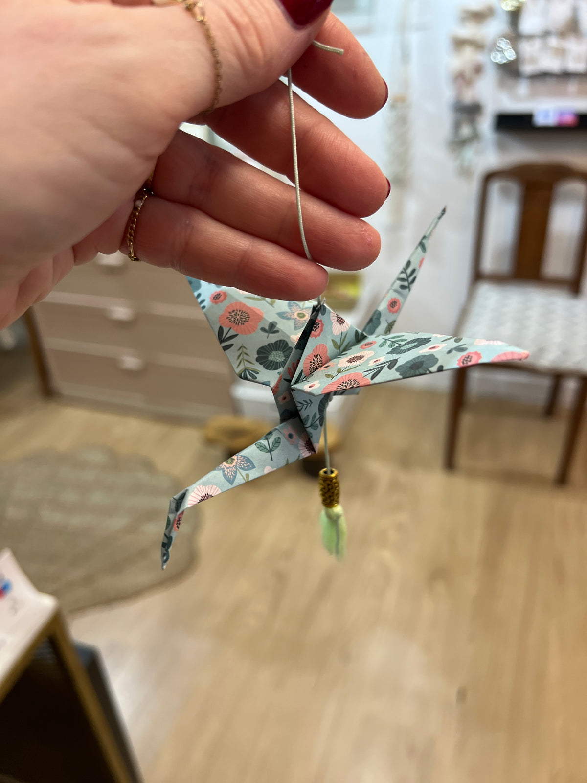 Suspension Origami 1 oiseau