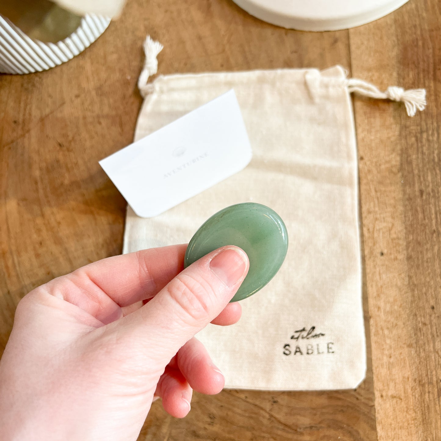 Aventurine Worry Stone