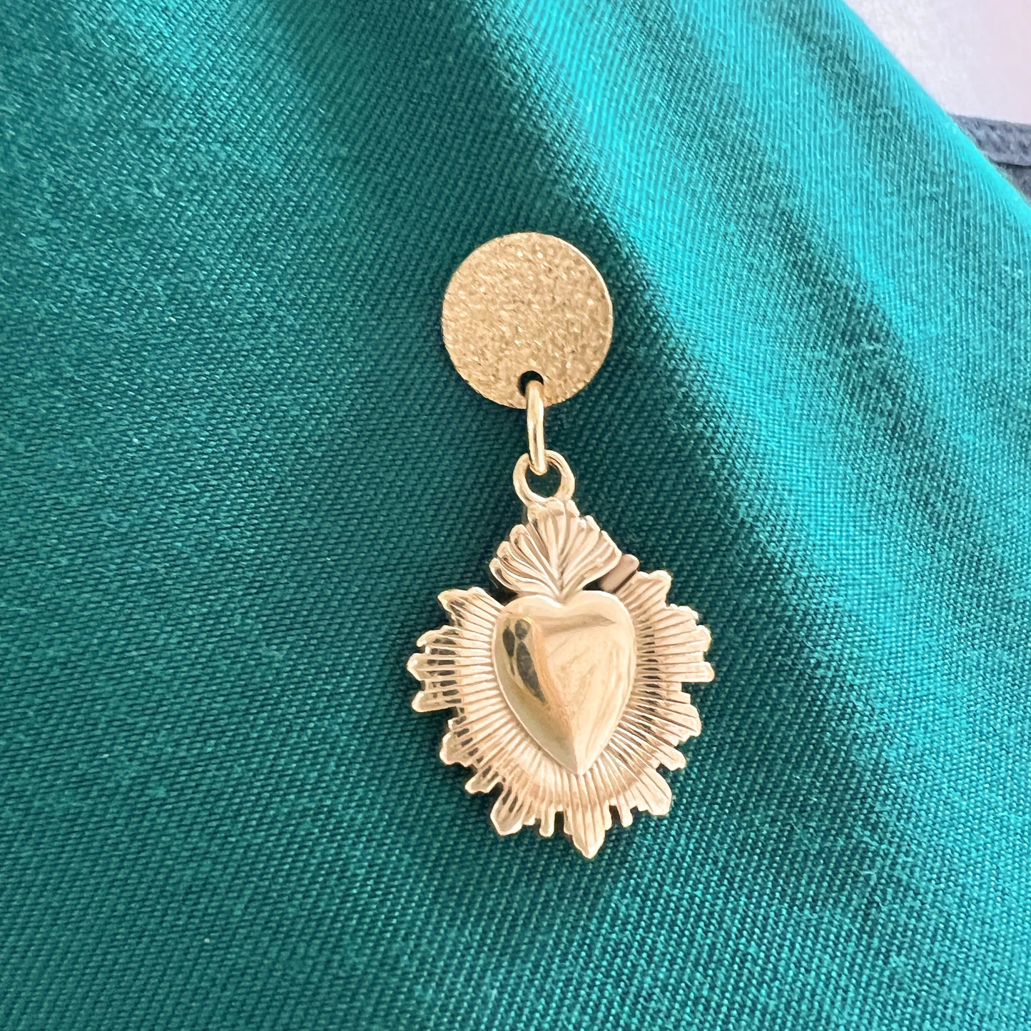 Sacred Heart pin brooch