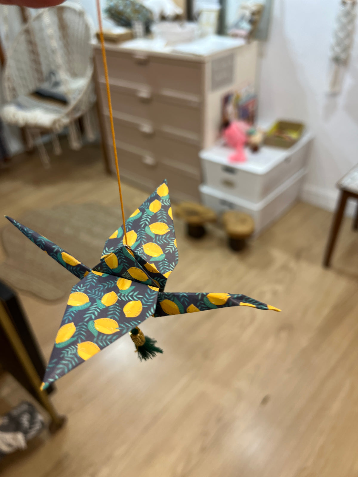 Suspension Origami 1 oiseau