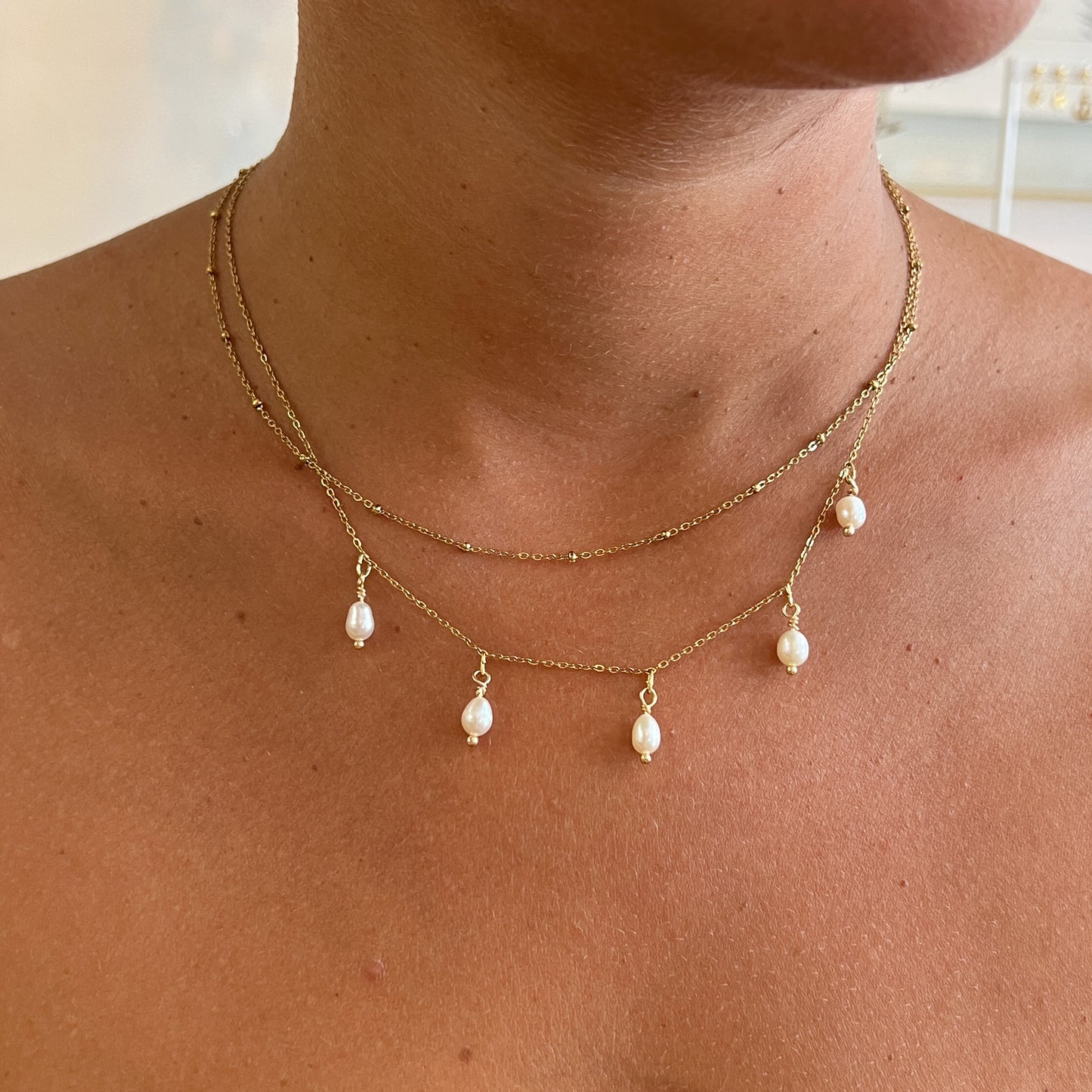 Morning multi-row necklace