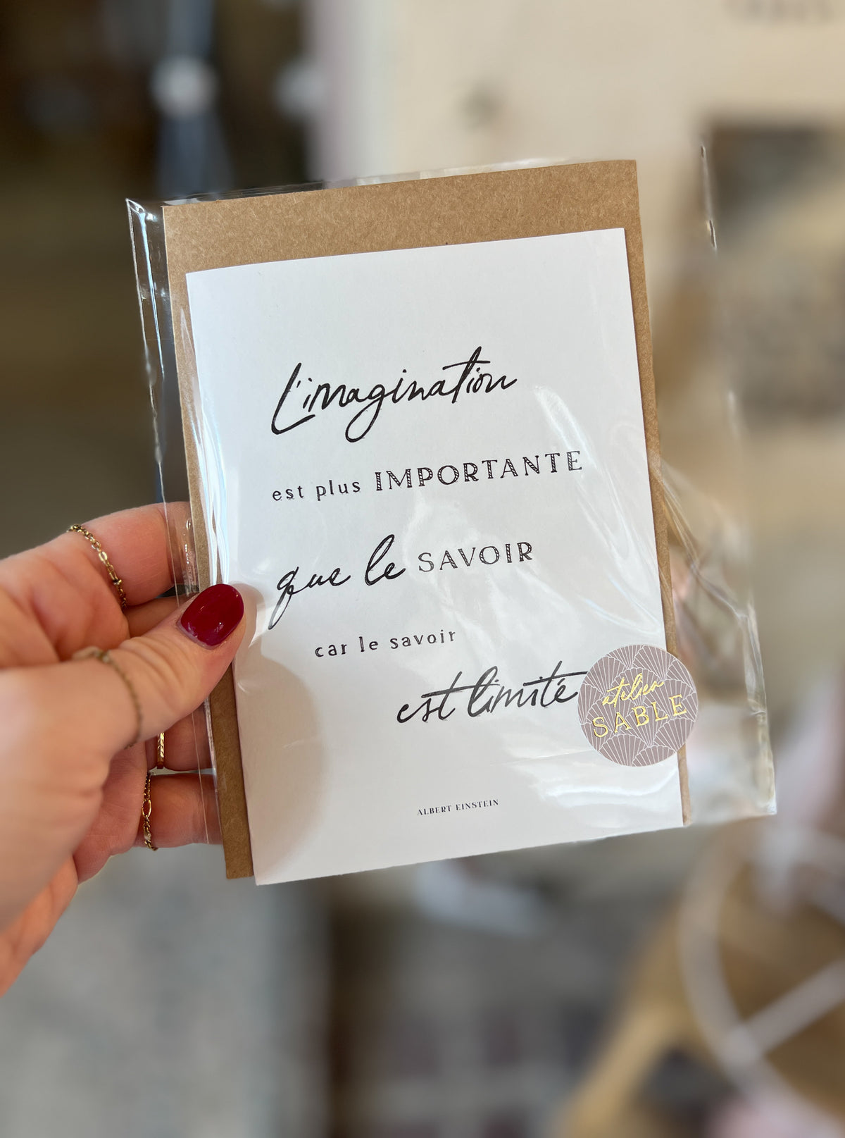 Carte Postale double volet avec enveloppe