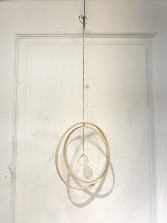 Mobile suncatcher Bambou «Vision» 2 cercles