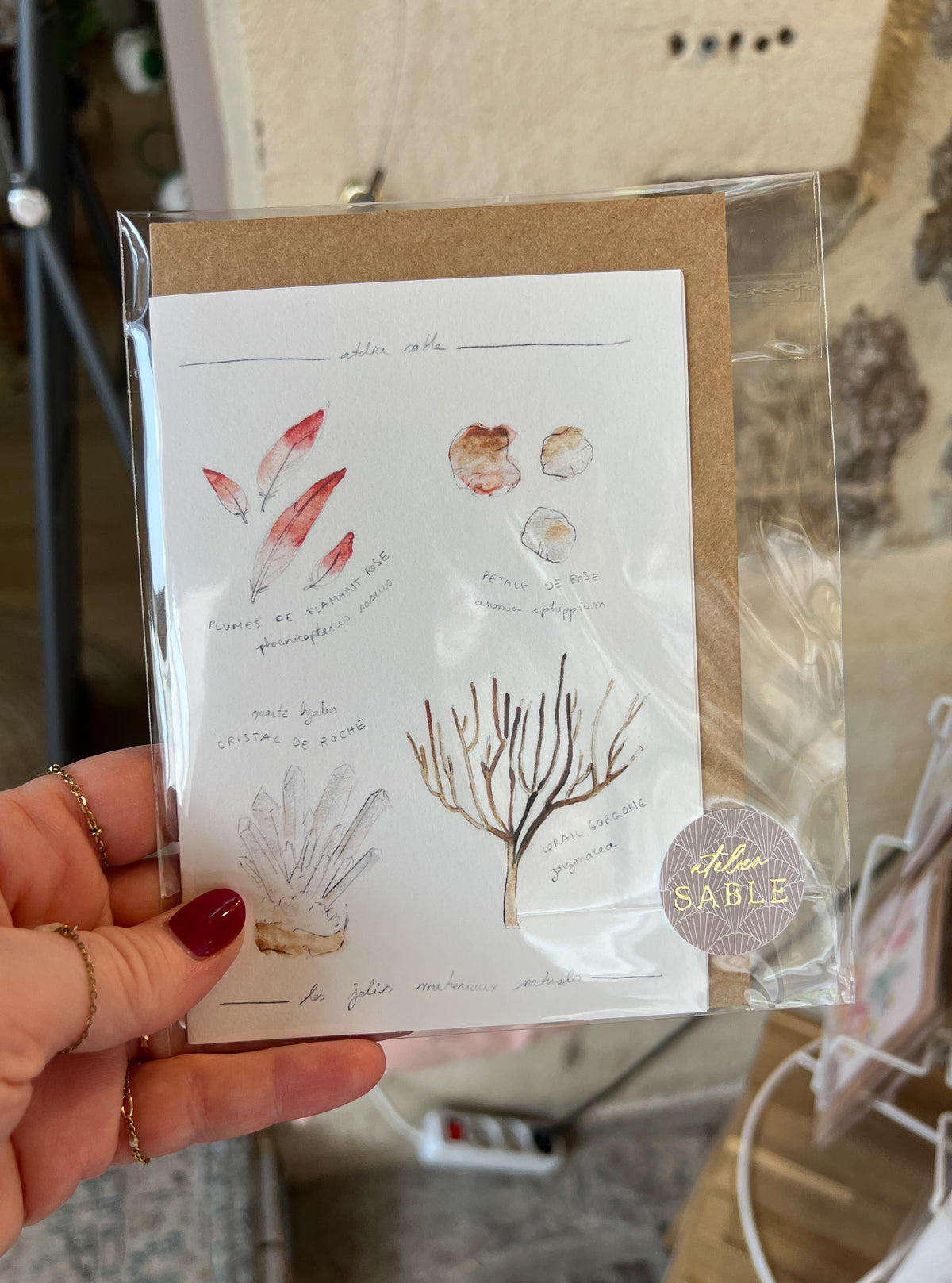 Carte Postale double volet avec enveloppe
