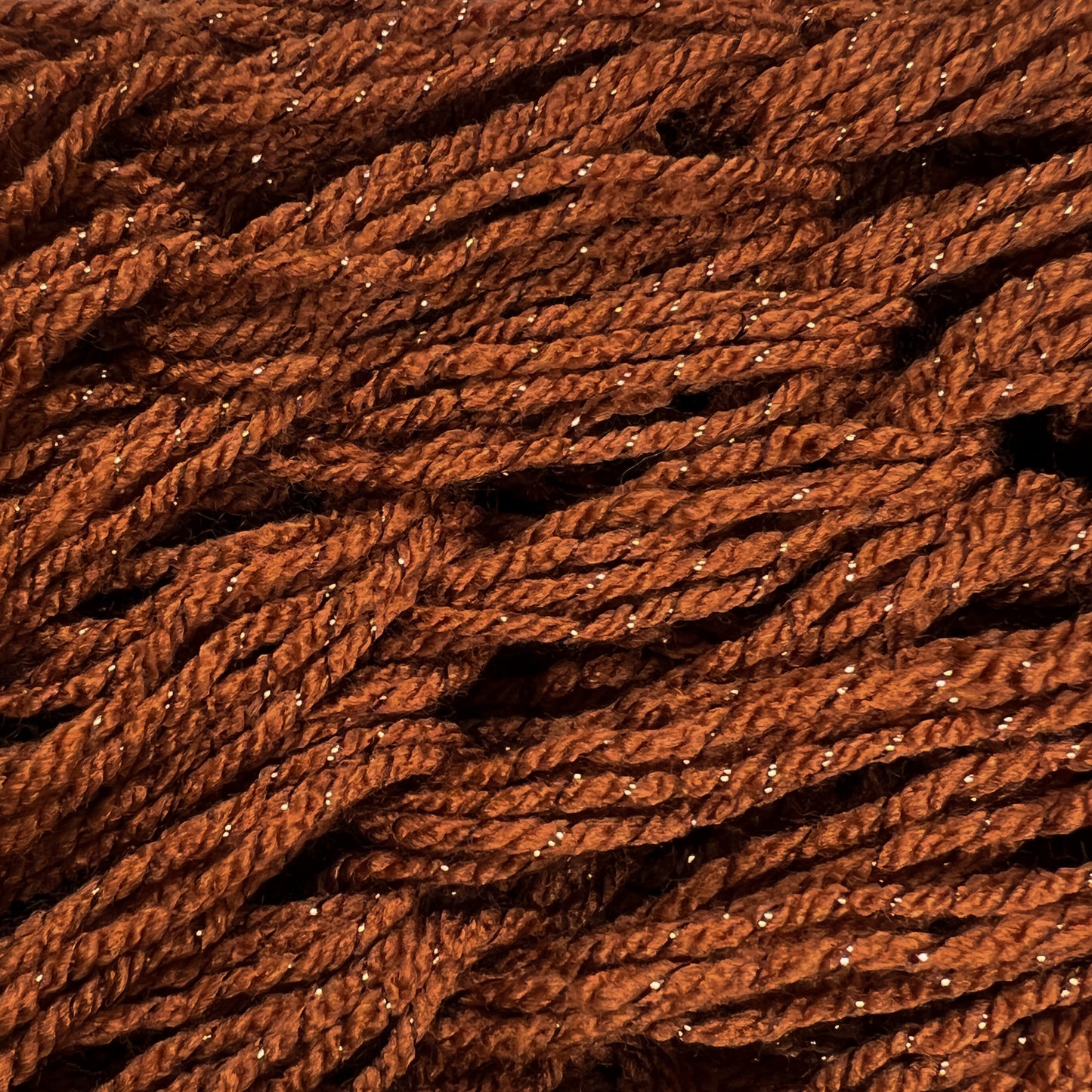 Snood Orange/Rust with metallic copper threads