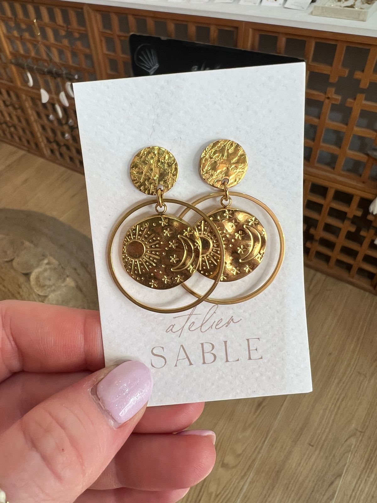 Boucles d'oreilles Nuit Étoilée