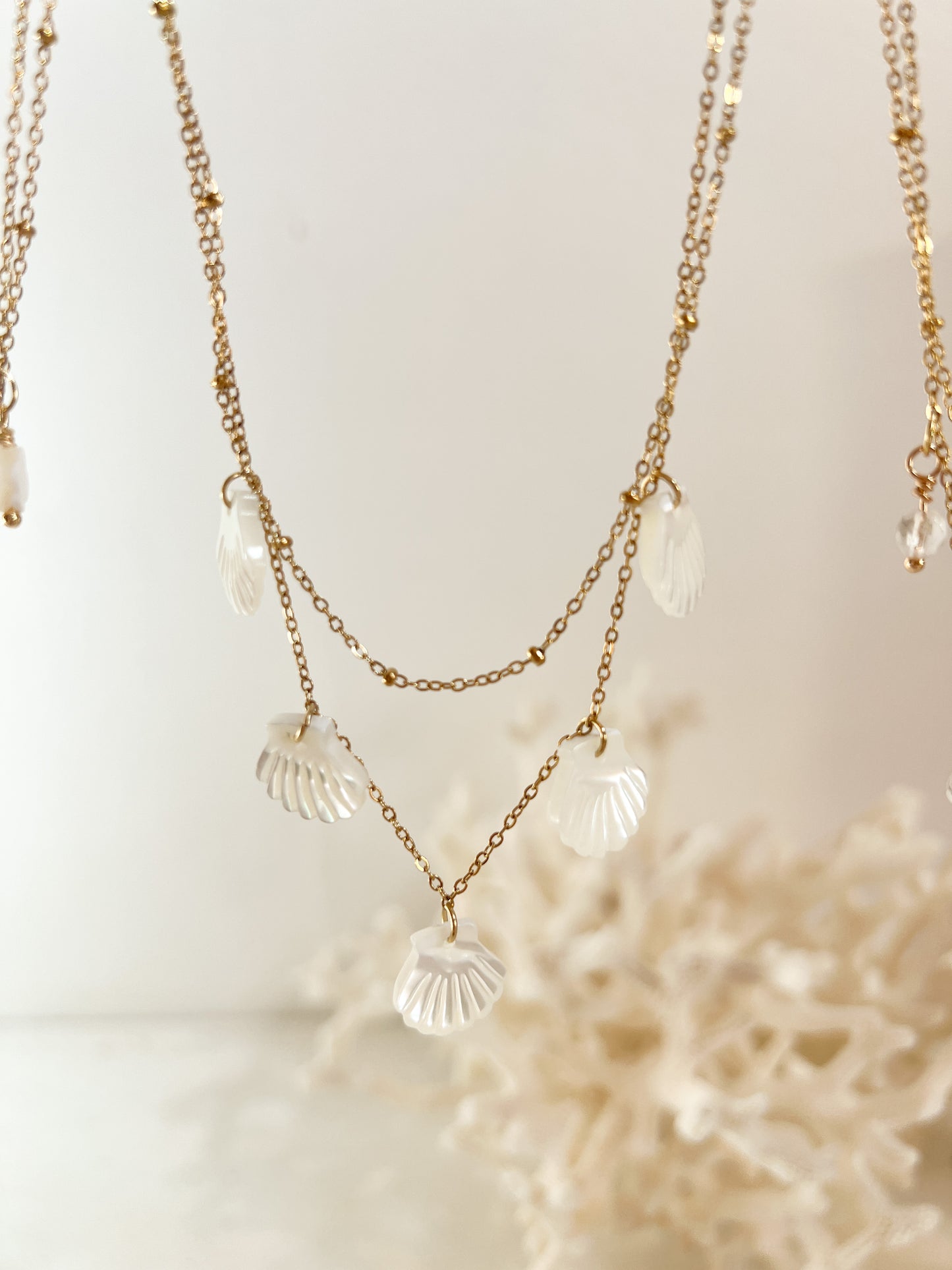 Morning multi-row necklace