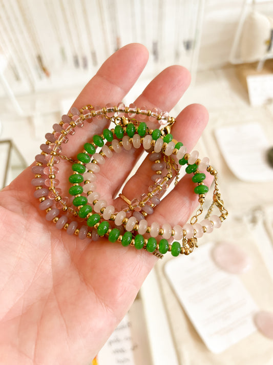Bracelet perles en verre