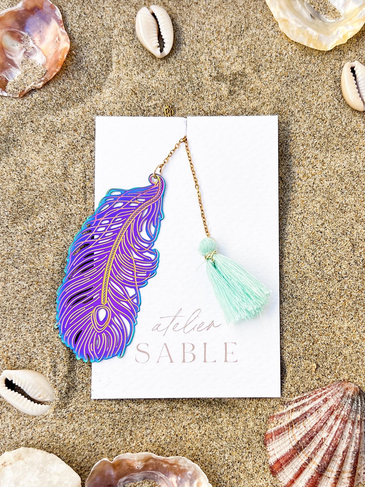 Pink Flamingo paper clip with pompom