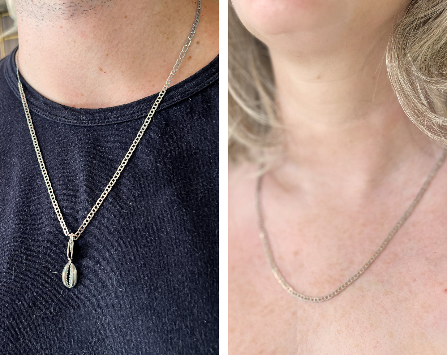 Unisex silver necklace - Jewelry Bar