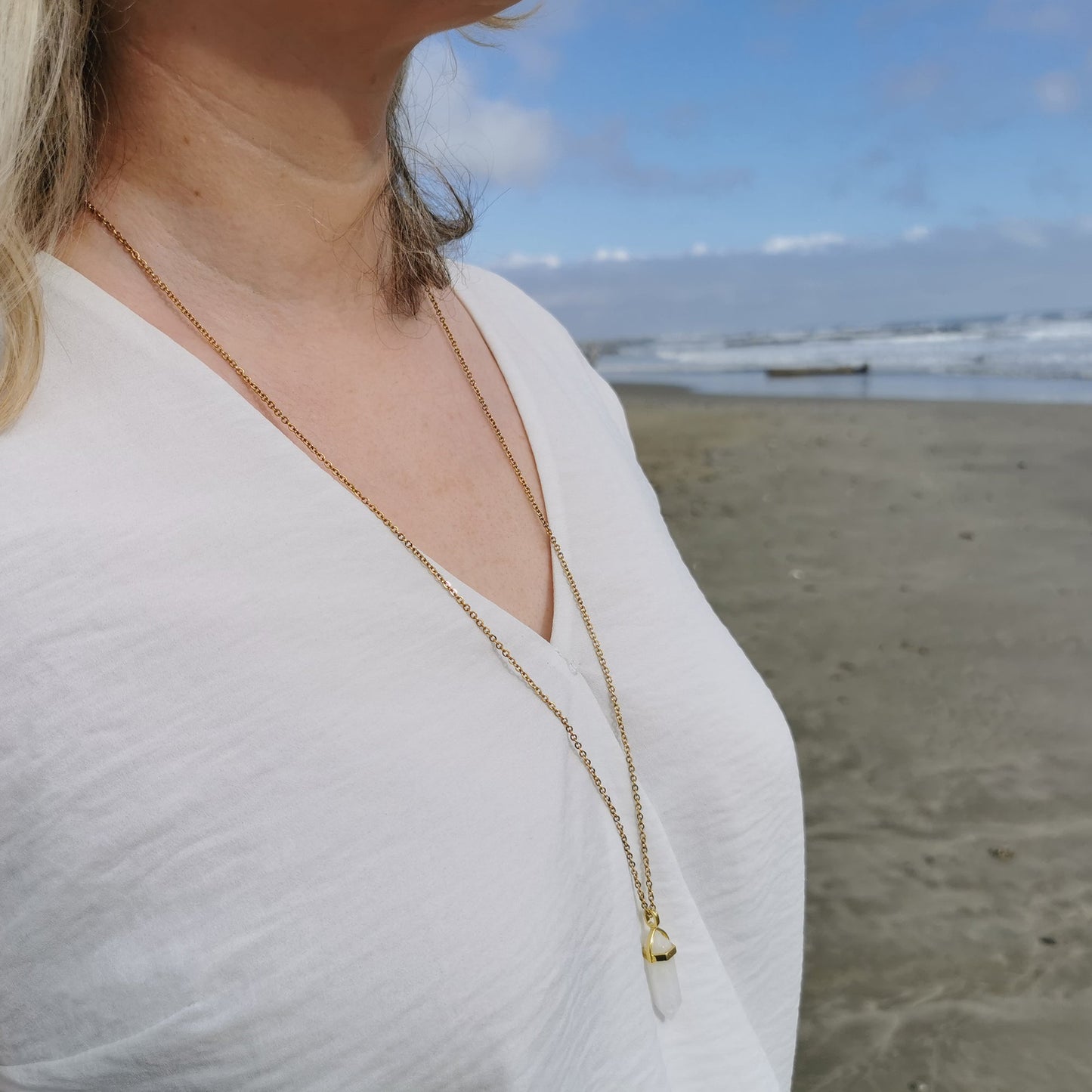 Calypso Rose Quartz Necklace