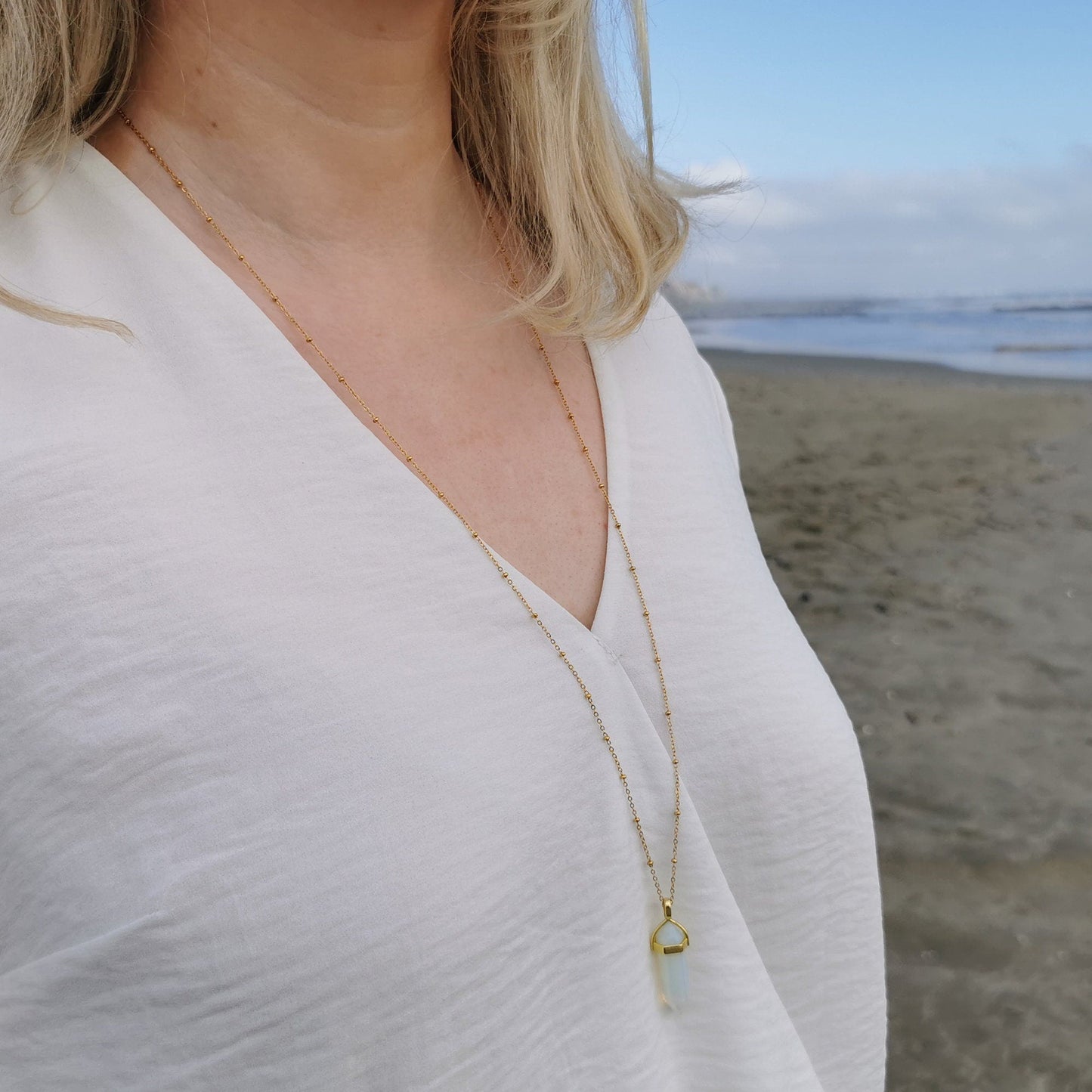 Calypso Rose Quartz Necklace