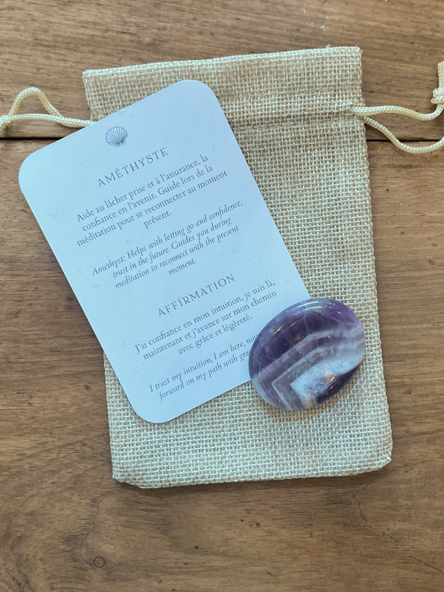 Amethyst Worry stone