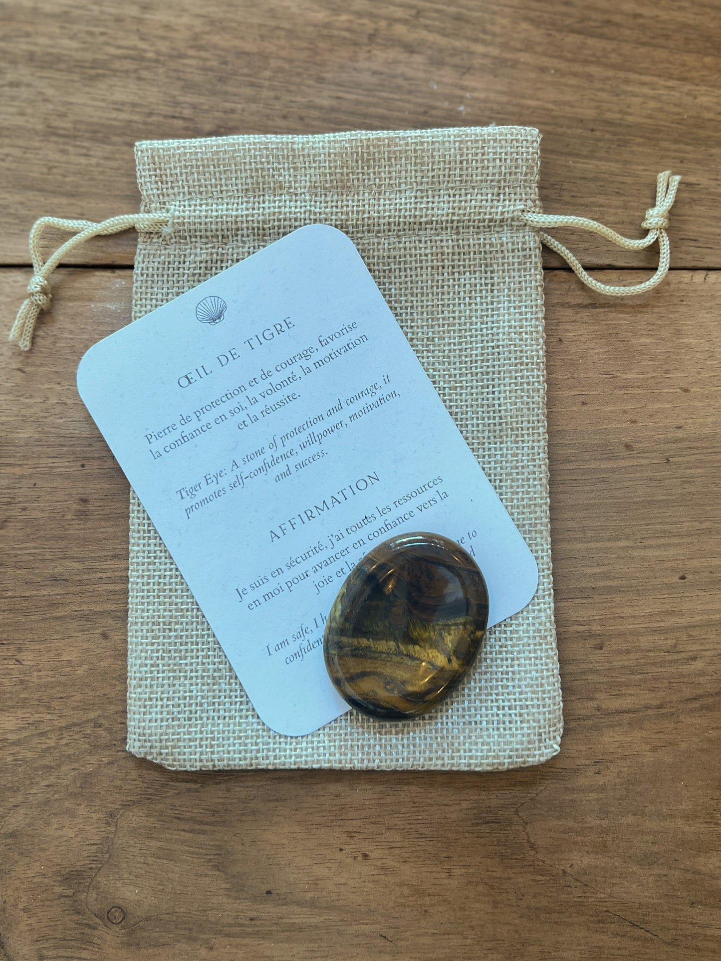 Tiger’s Eye Worry Stone