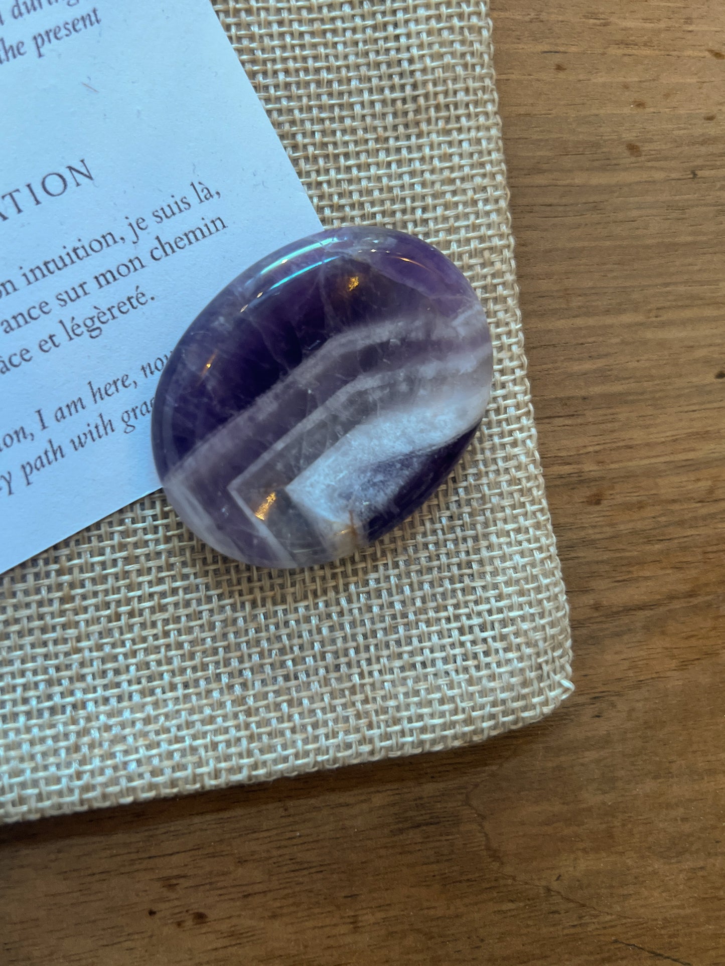 Amethyst Worry stone